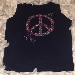 Circo Long Sleeve Peace Sign Top 10/12